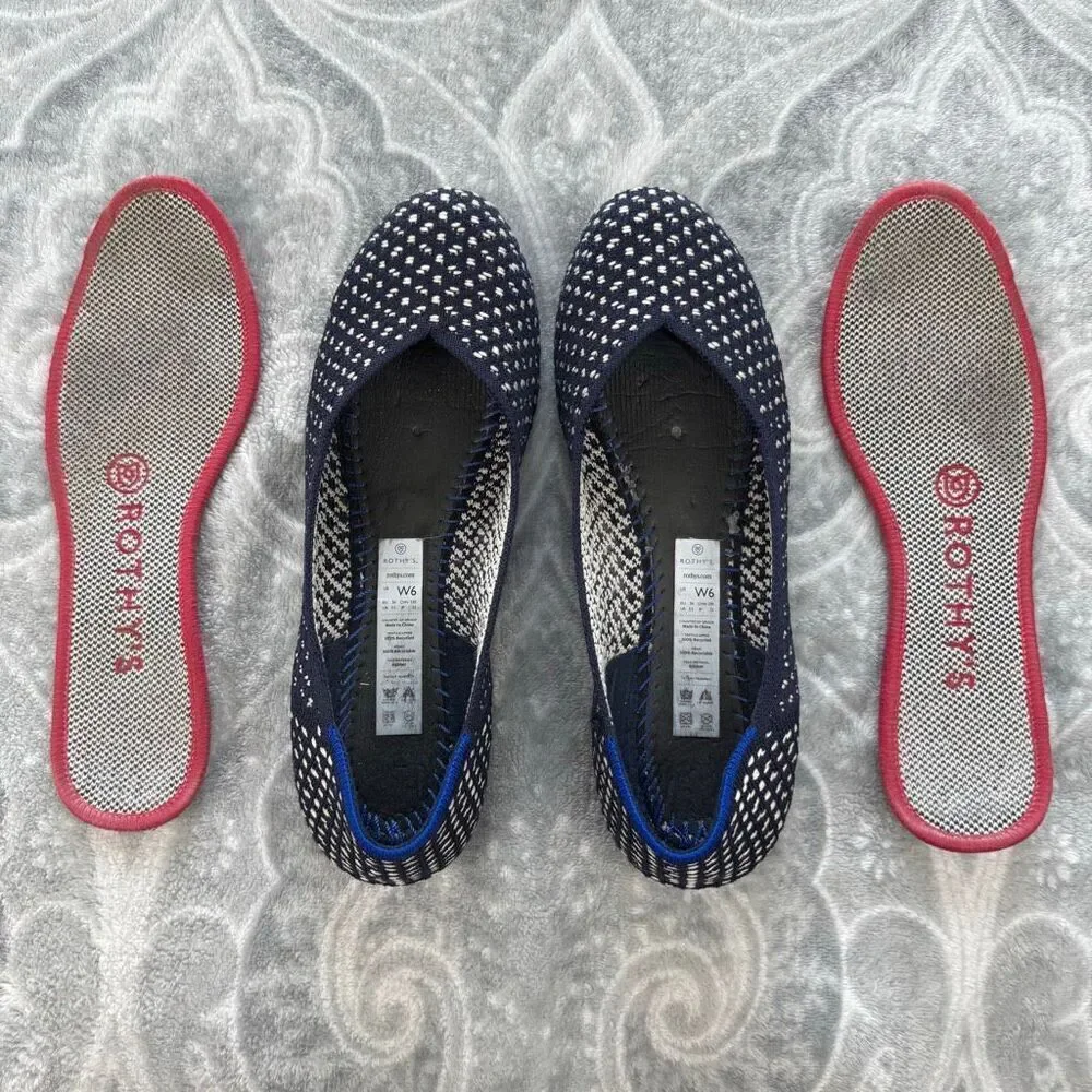 Rothy’s Maritime Honeycomb Flat 6